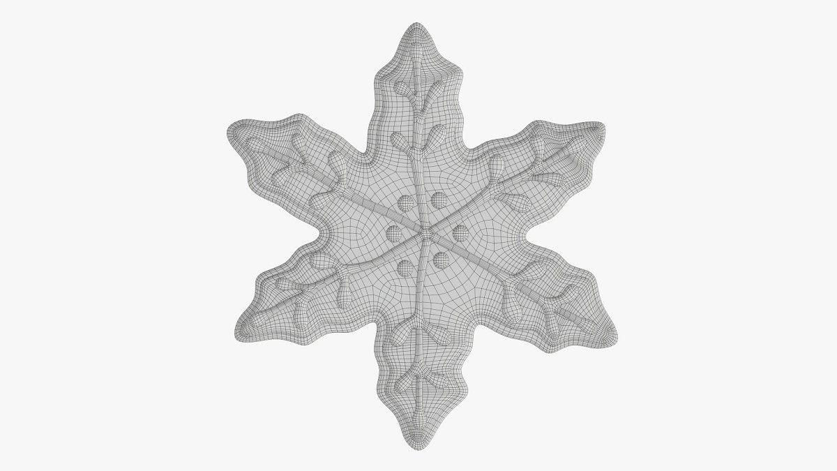 Christmas cookie snowflake