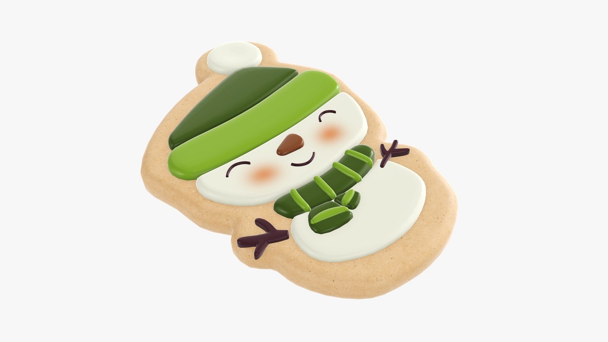 Christmas cookie snowman 2