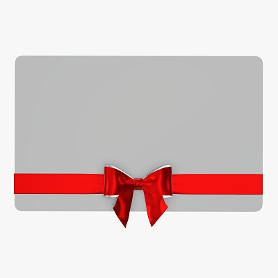 Gift card with ribbon 03