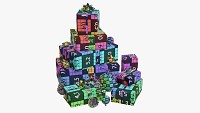 Christmas gifts with decorations 1v2