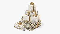 Christmas gifts with decorations 03