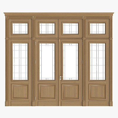 Door With Glass Quad 02