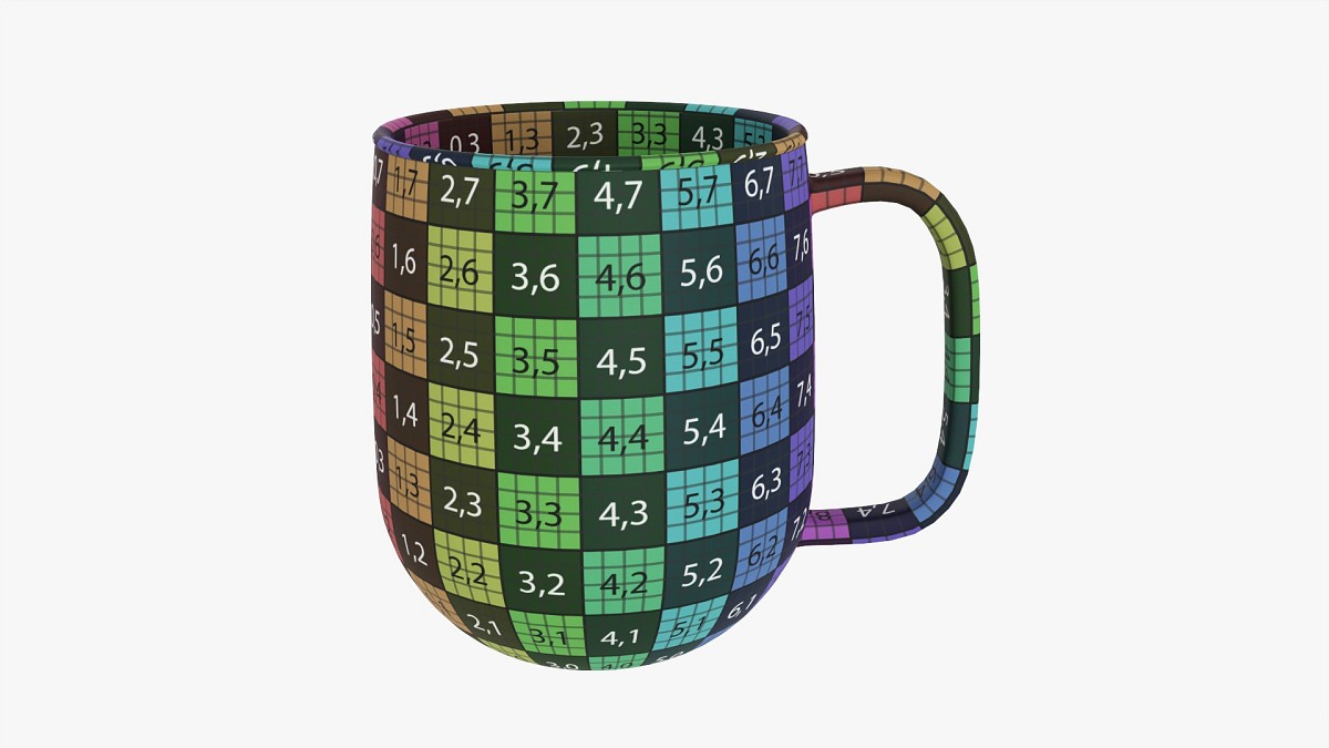 Coffee mug with handle 02