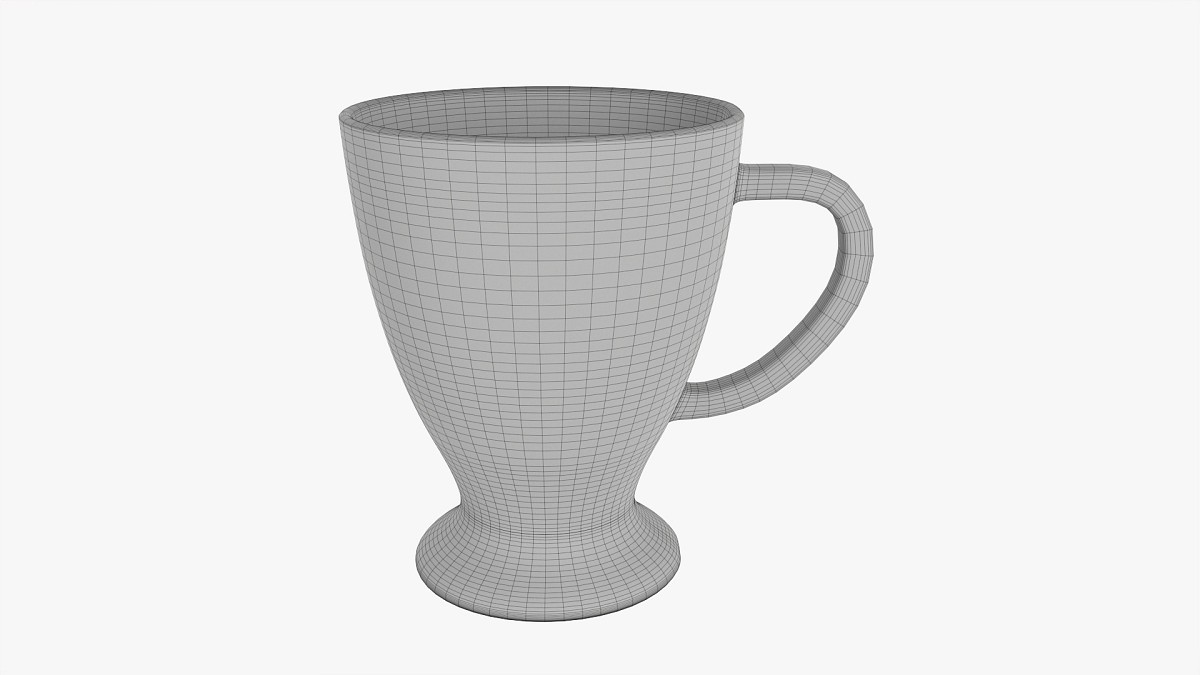 Coffee mug with handle 03
