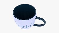 Coffee mug with handle 05