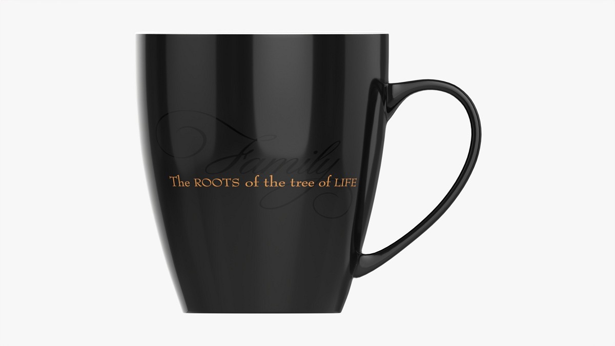 Coffee mug with handle 09