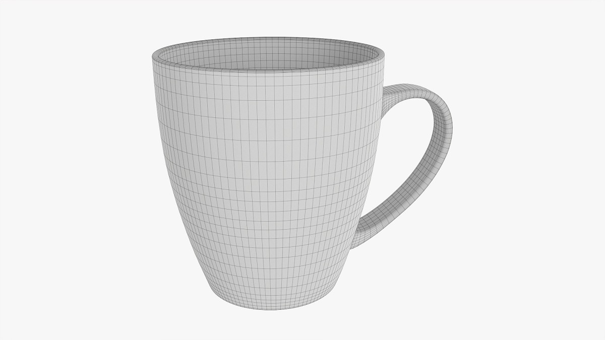 Coffee mug with handle 09