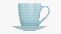 Coffee mug with saucer 01