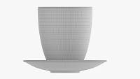 Coffee mug with saucer 01