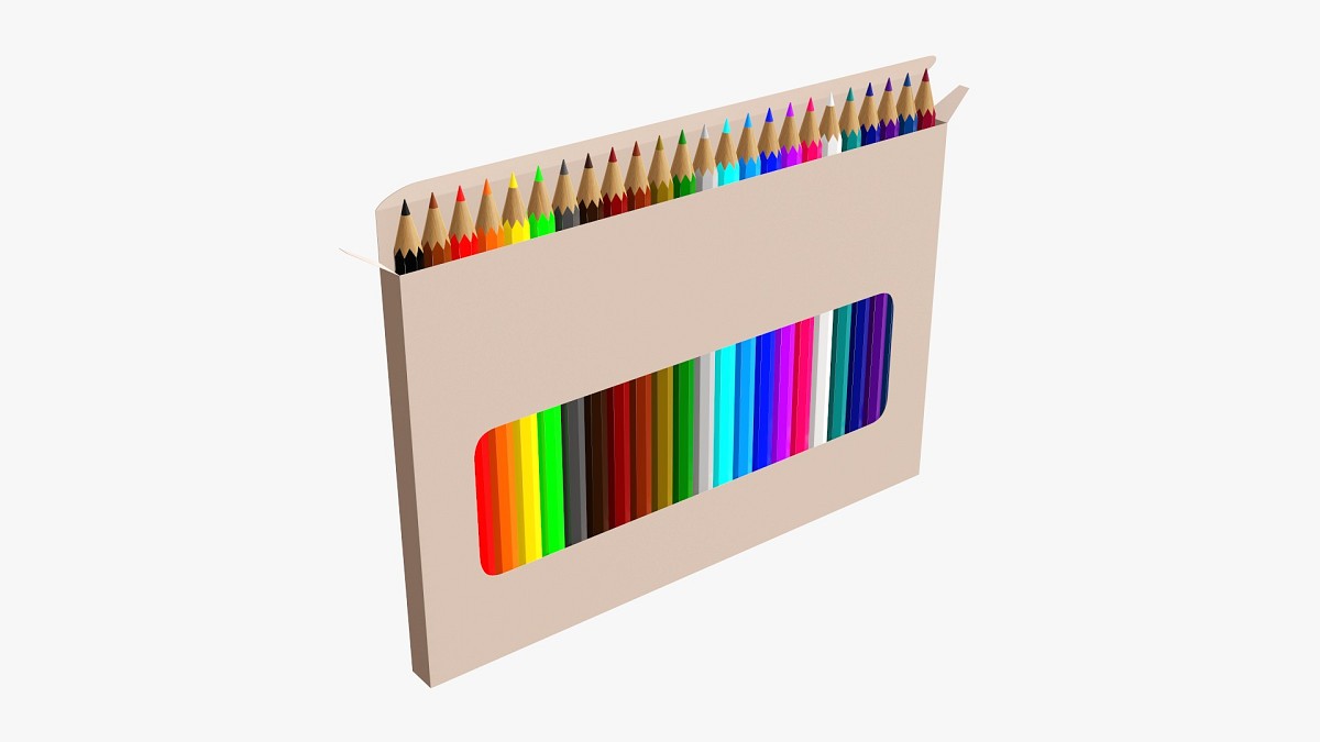 Colored pencil box 01 with window