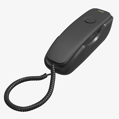 Compact corded phone