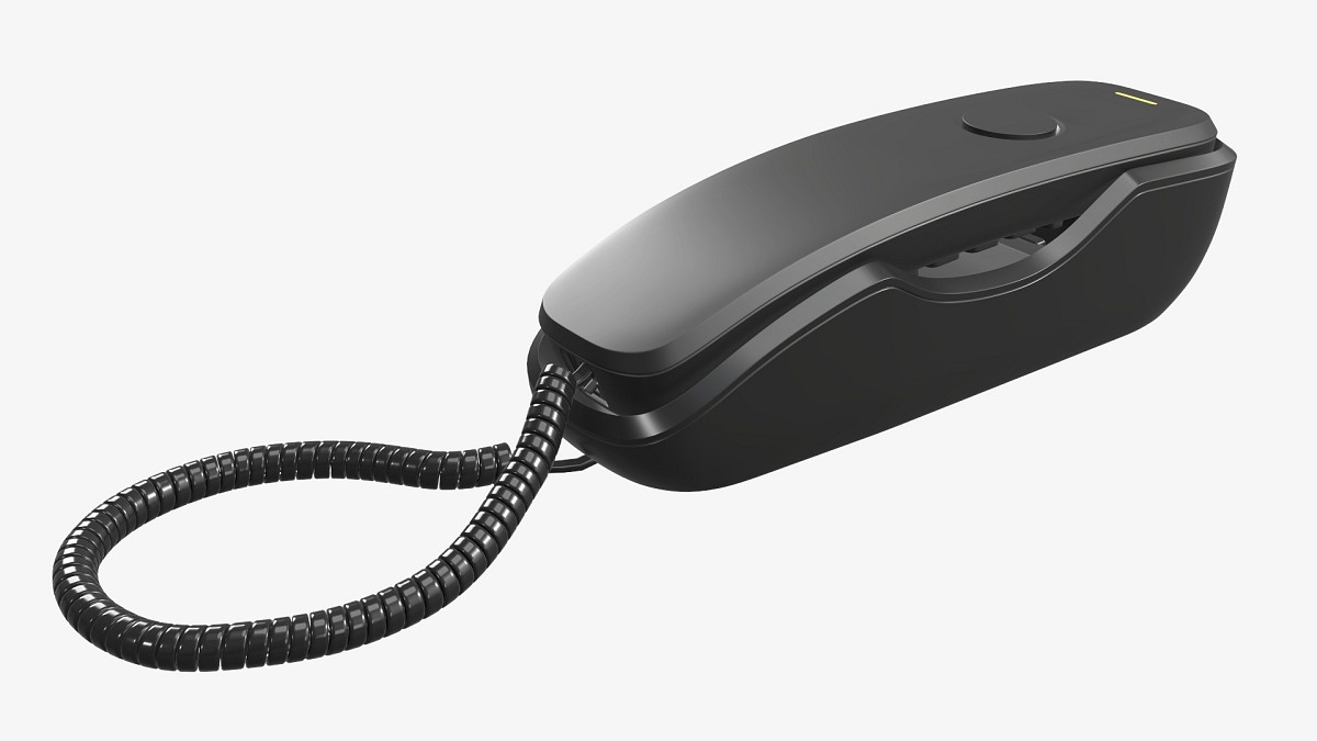 Compact corded phone