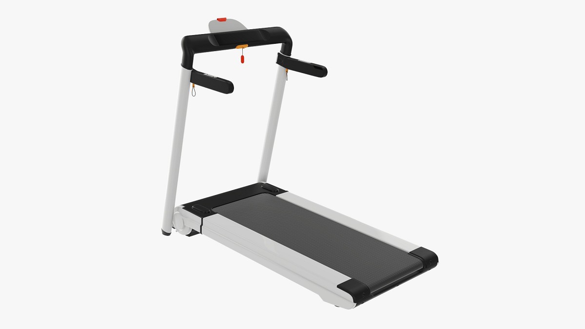 Compact foldable treadmill