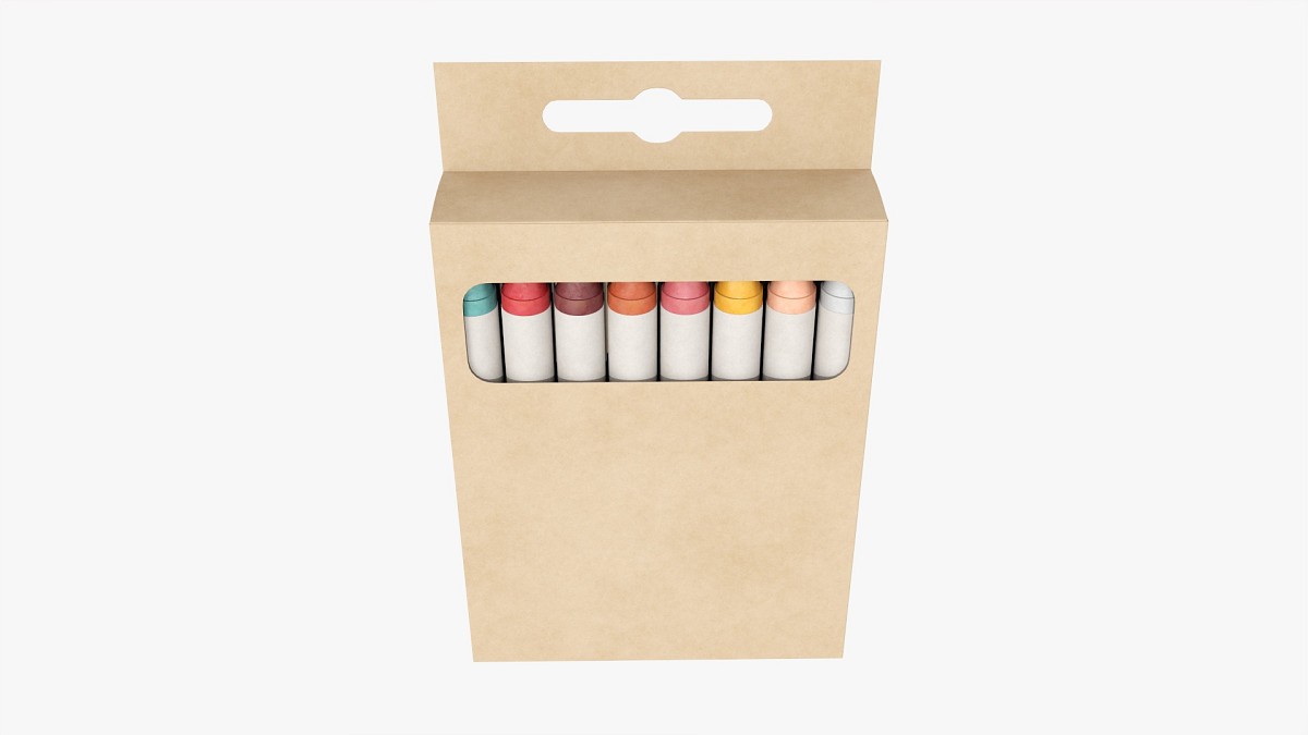 Crayons in hanging box