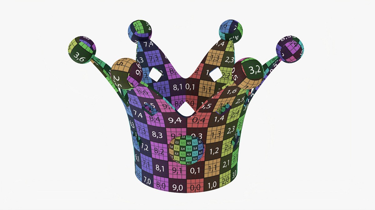 Crown With Colored Stones
