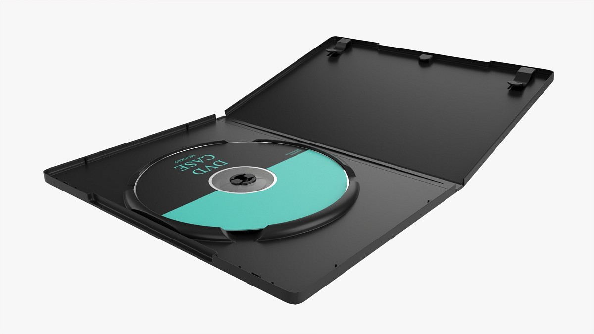 DVD case open with disc 01 mockup