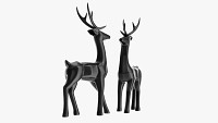 Decorative Black Reindeer
