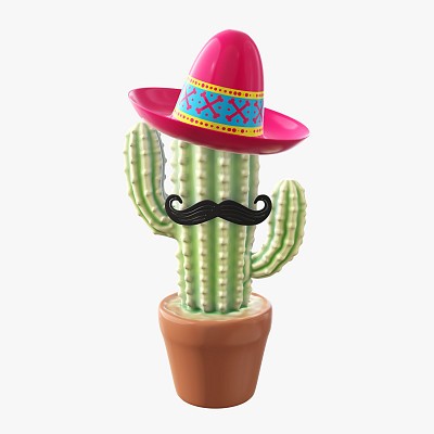 Decorative styled cactus