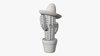 Decorative stylized cactus