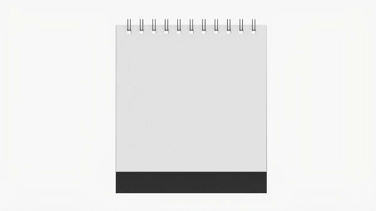 Desk Flip-Top Calendar Mockup 02