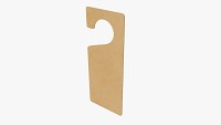 Door handle cardboard hanger mockup 02