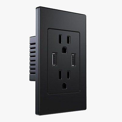 Double Outlet With Usb US