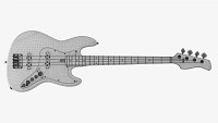 Electric 4-String Bass Guitar 02 Black