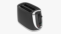 Electric modern toaster black