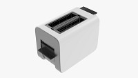 Electric modern toaster white