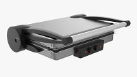 Electric tabletop grill close