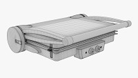 Electric tabletop grill close