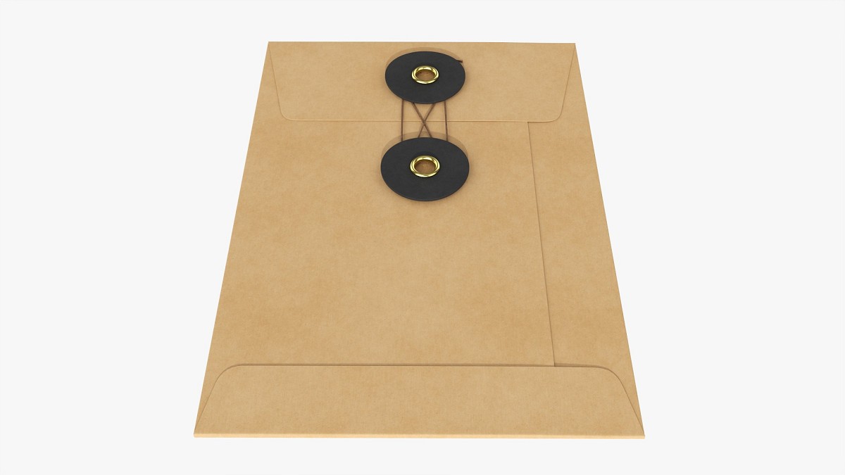 Envelope with string mockup
