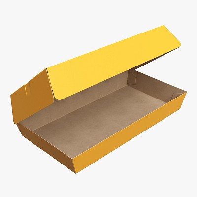 Food paper box 01 open