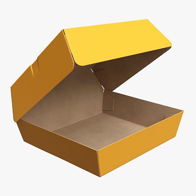 Food paper box 02 open