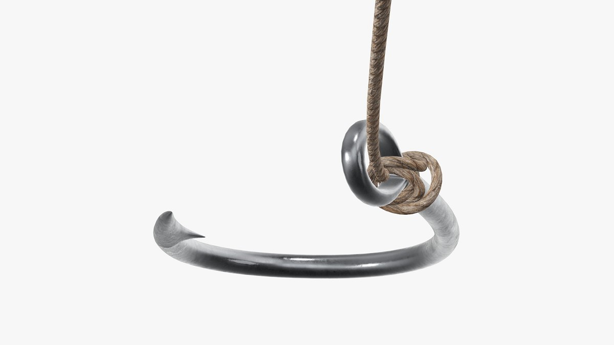 Fishing hook with line