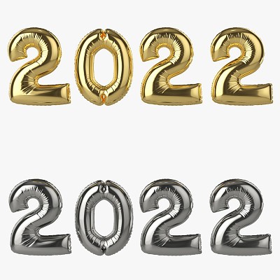 Foil balloon numbers 2022