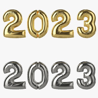 Foil balloon numbers 2023