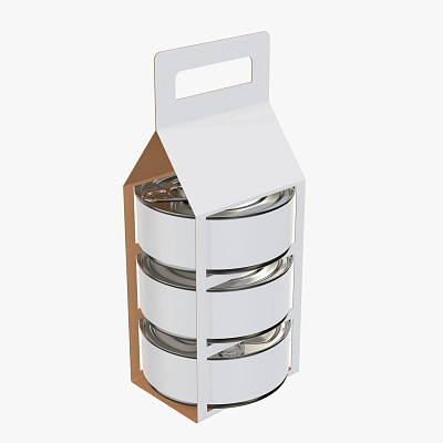 Food tin can carrier pack