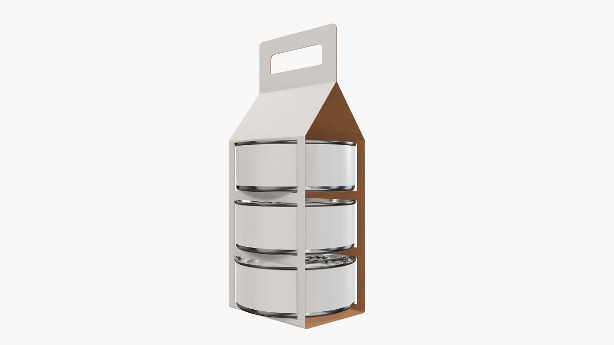 Food tin can carrier package