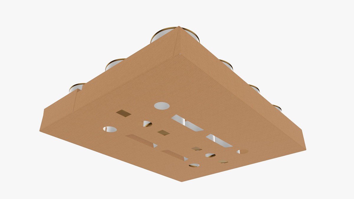 Food tin can shipping tray
