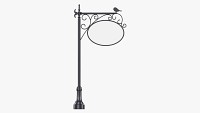 Forged Column With Hanging Board 02