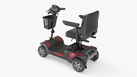 Four wheel power medical scooter