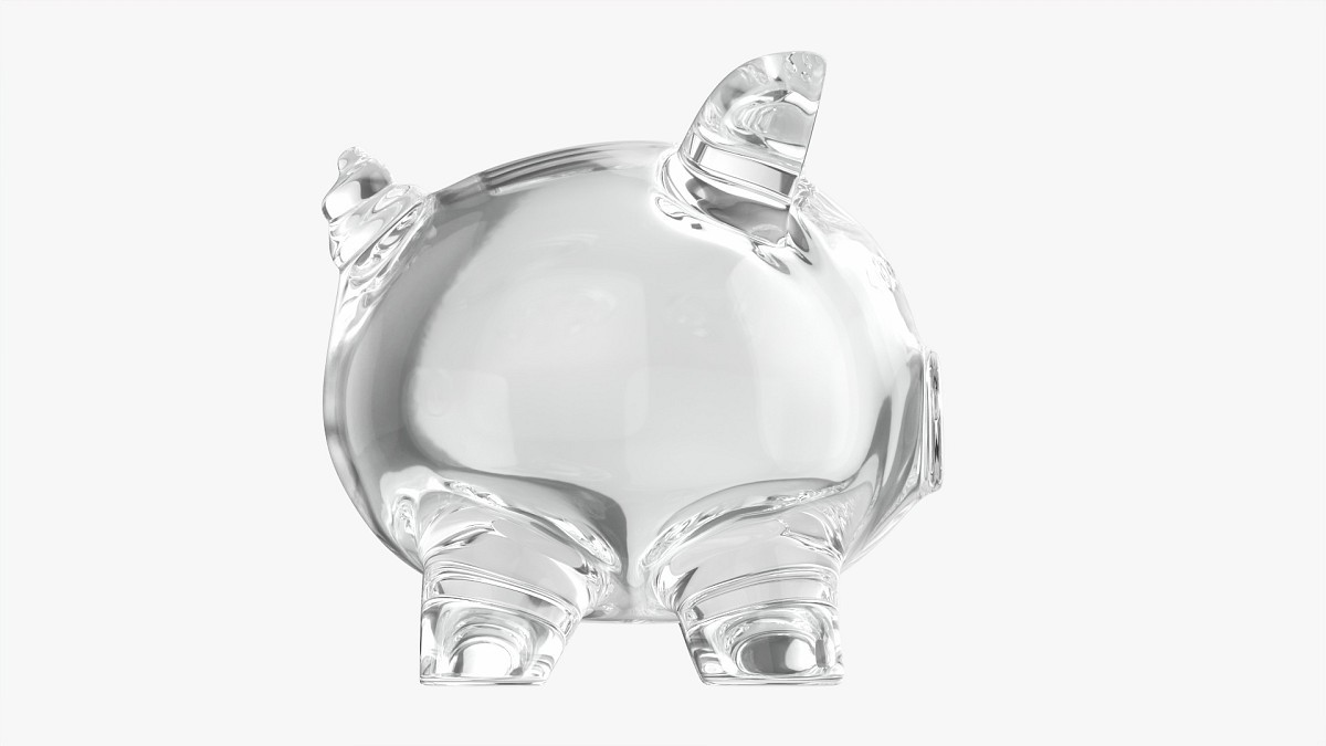 Glass Piggy Money Bank