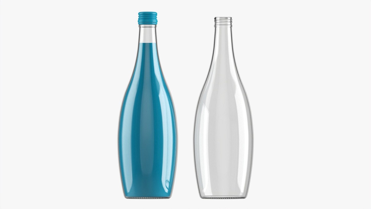 Glass Soda Soft Drink Water Bottle 02