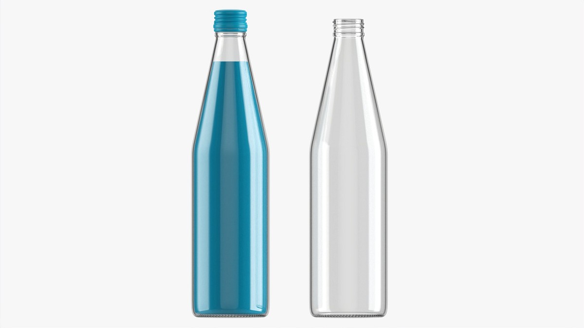 Glass Soda Soft Drink Water Bottle 09