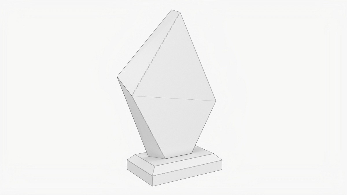Glass Trophy Award Mockup