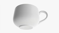 Glass transparent coffee mug with handle 10