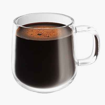 Glass mug with handle 11