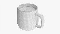 Glass transparent coffee mug with handle 11
