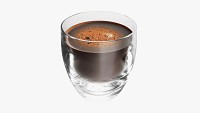 Glass transparent coffee mug without handle 01